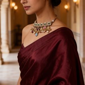 92.5 silver choker necklace.